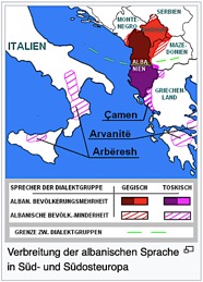 Albanischer Sprachraum