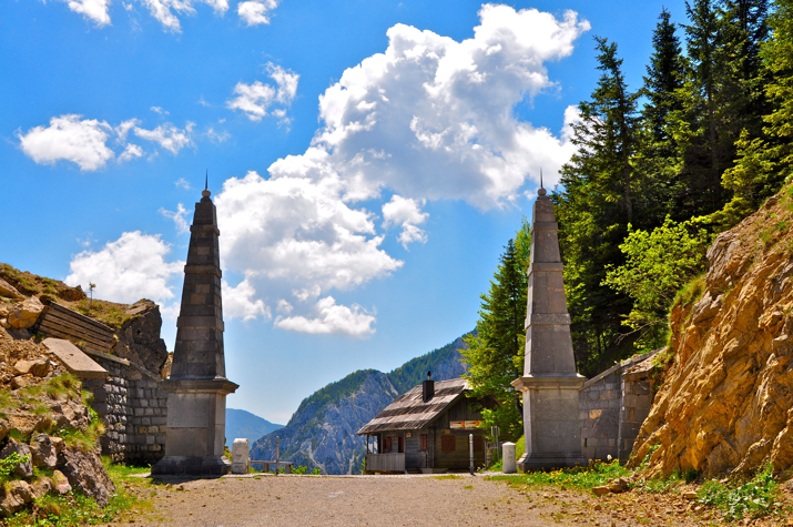 alter echter Loiblpass in Kärnten, Österreich