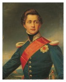 Ölgemälde zeigt König Ott von Griechenland, Joseph C. Stieler, 1832