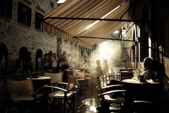 Abendstimmung in Dubrovnik - Etappe geführte Motorradtour nach Albanien