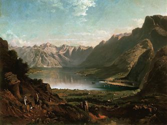 Gemälde der Bucht von Kotor auf der geführten Motorradtour nach Albanien