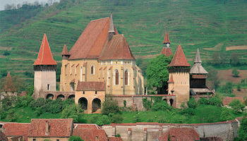 Rumänische Kirchenburg von Birthälm (Biserica fortificată din Biertan) - Etappe auf geführte Motorradtour nach Rumänien / Motorradreisen nach Rumänien