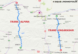 Transalpina und Transfagarasan in den Karpaten auf der Motorradreise in Rumänien