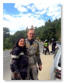 Gäste-Pärchen bei geführte Motorradtour nach Rumänien